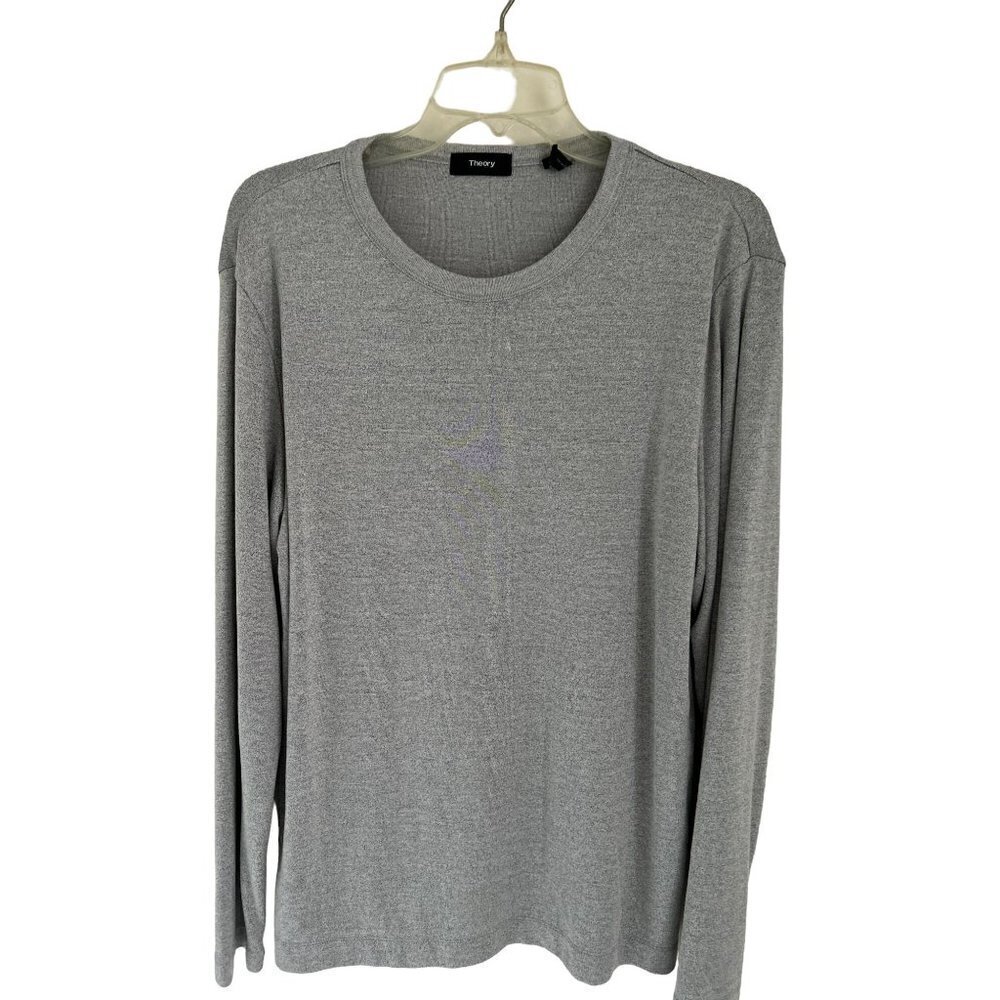 Men's Large Vince Sweatshirt Gray Long Sleeve Cotton Spandex Poly - Picture 9 of 10